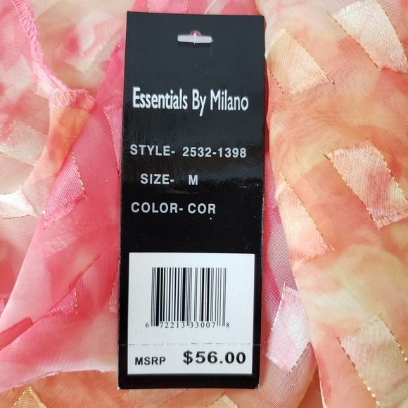 Essentials by Milano Blouse ~ 3/4 Sleeve Cowl Neck ~ Size Medium ~ NWT / NEW - Picture 5 of 6